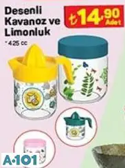DESENLİ KAVANOZ VE LİMONLUK DESENLİ KAVANOZ VE LİMONLUK